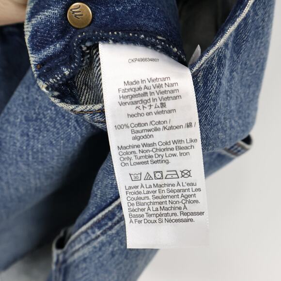 NWT Madewell Boxy Mini Denim Skirtall In Billings Wash Medium Blue Size XS - Picture 9 of 10